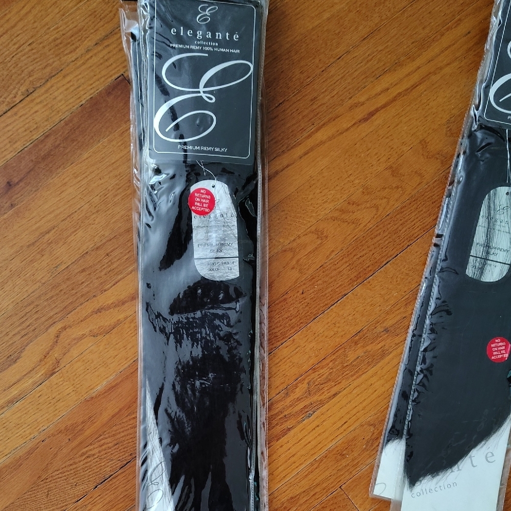 ELEGANTE BRAND HAIR EXTENSIONS COLOR 1 LENGTH 14"
